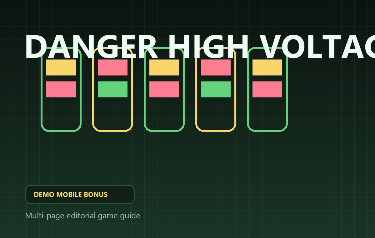 Danger High Voltage game cover for demo mode, mobile play and bonus access